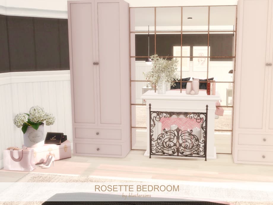Галерея мода Спальня Rosette Bedroom (CC лот) #1
